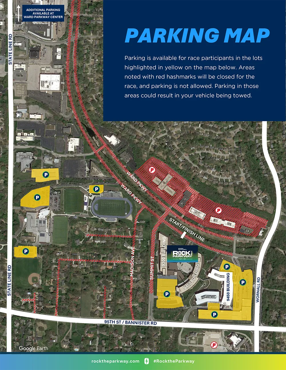 Rock The Parkway parking map